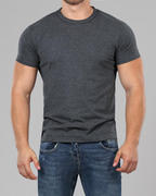 Crew Basic Muscle Fitted Plain T-Shirt - Dark Grey Product Image