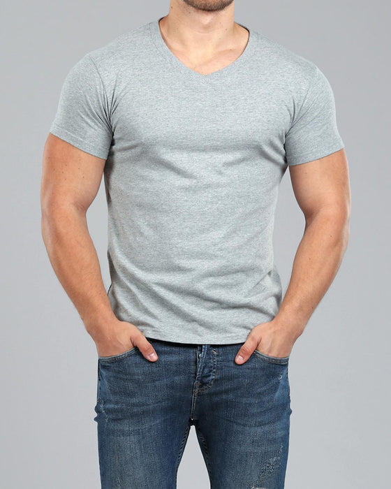 Solid organic cotton slim-fit T-shirt Muscle fit, Le 31