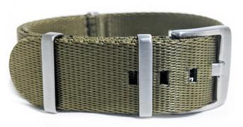 Khaki Green seatbelt NATO watch strap Product Image