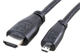 Raspberry Pi 4 Model B Micro HDMI To HDMI - 2m - Black Product Image