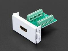 Panel Mount HDMI Socket to Terminal Block Breakout Product Image