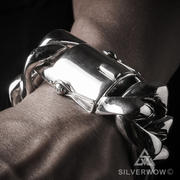 Silver LV Cuban Bracelet – Kimberly May