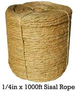 Sisal Rope - 1/4 Inch x 500 Feet [100% Cat Friendly] Product Image