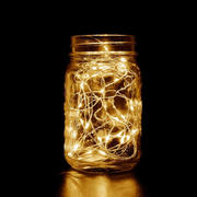 Clear Starry Bright 20 LED String Lights, Battery Operated Micro Fairy Lights 90"