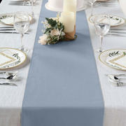 Polyester Table Runner 12"x108" Dusty Blue - Wrinkle-Resistant & Durable Table Decor