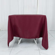 Burgundy Premium Seamless Polyester Square Tablecloth 220GSM 70"x70"