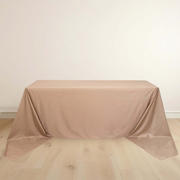 Scuba Rectangular Tablecloth 90"x156" Nude - Seamless & Wrinkle Free Table Cover