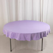 Scuba Round Tablecloth 70" Lavender Lilac - Wrinkle Free Table Cover