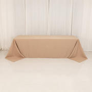 Premium Polyester Rectangle Tablecloth 90"x156" Nude - Seamless 220GSM Wrinkle-Resistant & Durable Finish
