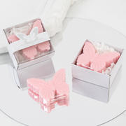 10 Pack Blush Butterfly Unscented Soap Party Favors with Gift Boxes, Pre-Packed Baby Shower Wedding Souvenirs - 2"