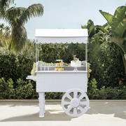 6ft Tall Candy Cart with Shelf and Wheels for Candy and Dessert Display - Decoration for Parties, Weddings
