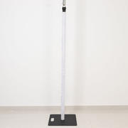 Spandex Upright Pole Cover – 20ft White, Stretch Fabric for Curved Aluminum Chandelier Hanger, Pipe & Drape, Lighting & Stage Use, Event Setup
