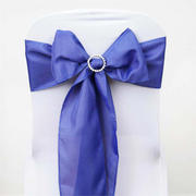5 Pack Polyester Chair Sashes 6"x108" Royal Blue