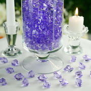 300 Pcs Lavender Lilac Acrylic Ice Bead Vase Fillers Large - DIY Craft Crystals