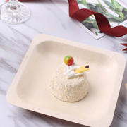 25 Pack Eco Friendly Birchwood Wooden Dessert, Appetizer Plates 6" Square