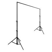 Metal DIY Adjustable Heavy Duty Pipe and Drape Stand Set, Portable Photo Backdrop Kit 10ft