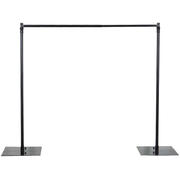 10ft Metal DIY Adjustable Heavy Duty Backdrop Stand Kit - Steel Base