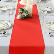 Polyester Table Runner 12"x108" Red - Wrinkle-Resistant & Durable Table Decor