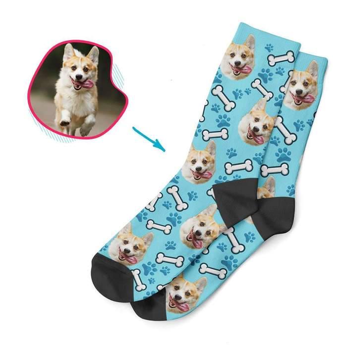 Custom Face Socks Personalised Pet Photo Dog Cat Owner Sock Cool Christmas Gifts