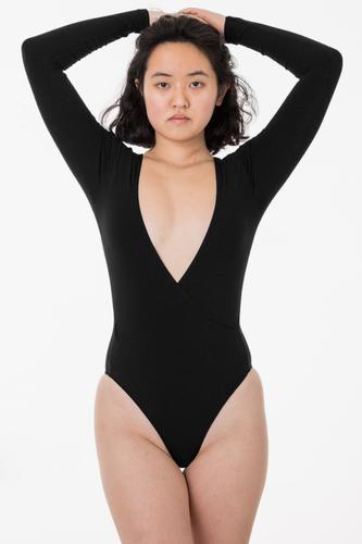 B128CF - Long Sleeve Crossfront Bodysuit Product Image