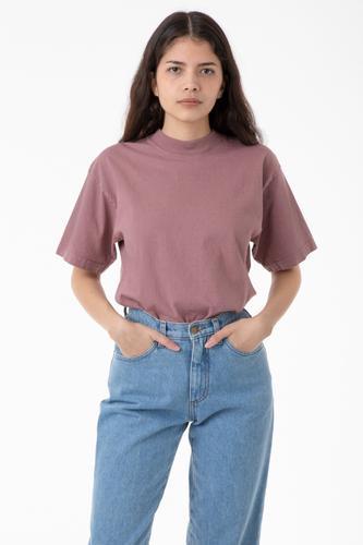 1405GD Unisex - Short Sleeve Garment Dye Mockneck T-Shirt Product Image