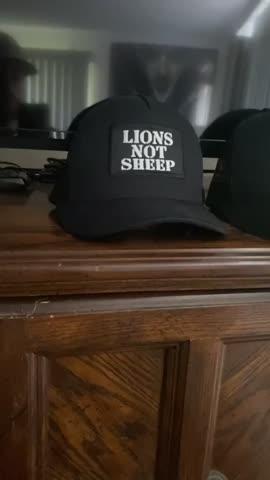 Lions Not Sheep OG Hat (All Black) - Customer Photo From Mike Guidice