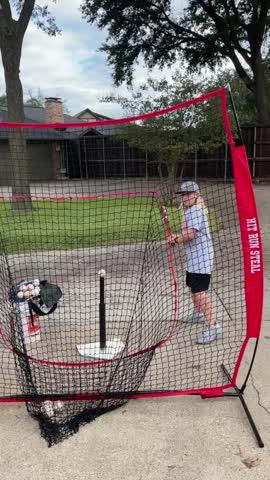 Heavy Duty Baseball/Softball 7 x 7 Hitting Net - Customer Photo From Christian Loveland