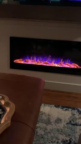 The Sideline 50 Inch Recessed Smart Electric Fireplace 80004 - Customer Photo From Bianca A Robbins