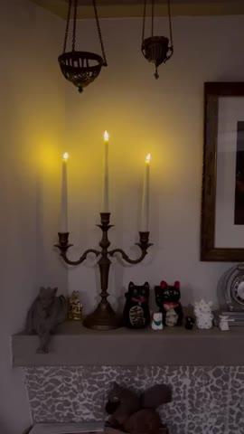 Infinity Wick Ivory 11" Taper Candles, Set of 4 - Customer Photo From Maria Mogavero