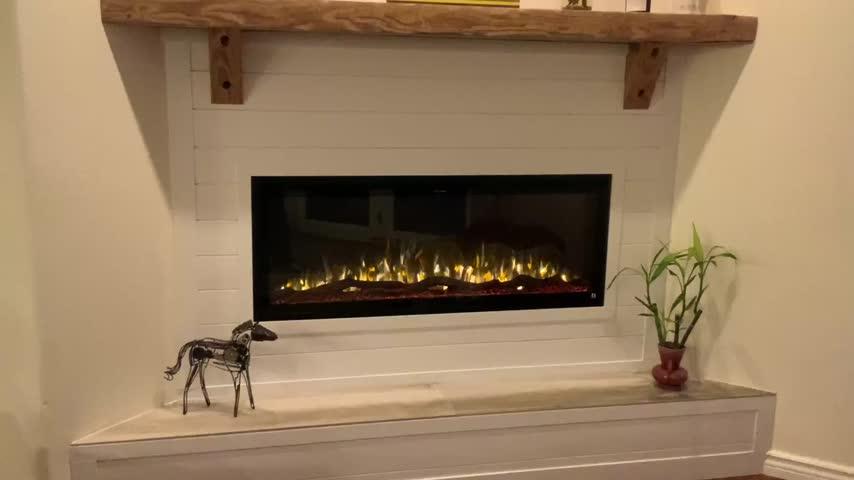 Sideline Elite 50 Inch Refurbished Recessed Electric Fireplace - Customer Photo From Brett Pottruff 