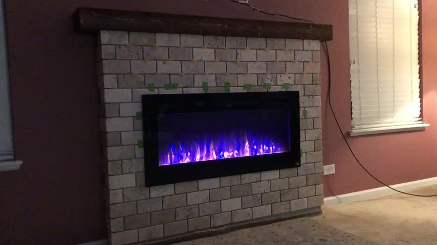 The Sideline 45 Inch Recessed Smart Electric Fireplace 80025 - Customer Photo From Witate Quang