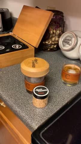 Smoke Lid Premium Kit - Cocktail Smoker Top In Wooden Box - Customer Photo From Melanie Clevenger