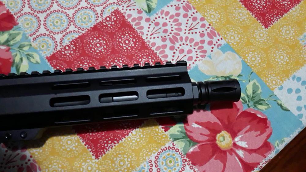 NBS 7.5" Slick Side Billet 5.56 Nitride Pistol M-LOK Upper Assembly - Customer Photo From Nels J.