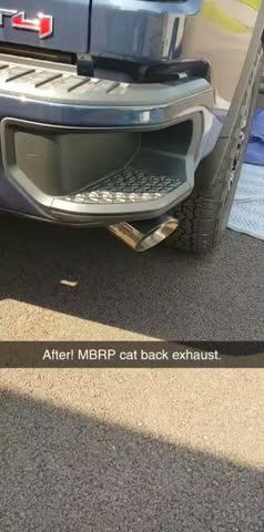 4" Cat Back Exhaust 2020-2021 Chevy Silverado / GMC Sierra 2500/3500 6.6L, T304 SS - Customer Photo From Paul H.