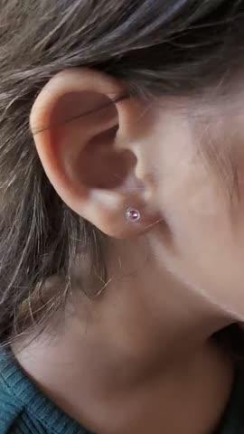 Medical Plastic 4mm Earrings - Customer Photo From Shannon Lane