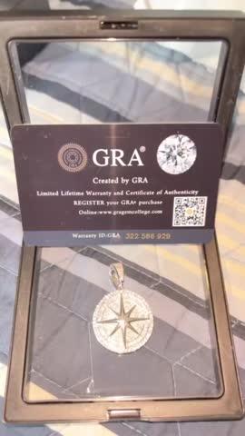 925S & VVS Moissanite Compass Necklace - Customer Photo From Jonathan U.