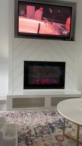 The Forte 40 Inch Recessed Smart Electric Fireplace 80006 - Customer Photo From Savannah Lee