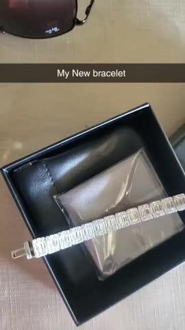 8mm Iced Square Baguette Tennis Bracelet - Customer Photo From Kennard G.
