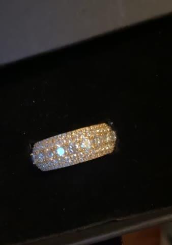 6.00 CARAT VVS Moissanite Single-Row Eternity Ring - Customer Photo From Dimitri T.