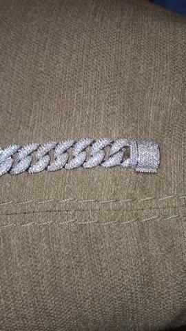 15mm 5-Row Iced Cuban Chain - Customer Photo From Hurley B.