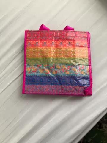 Medium Happy Bag, Single - Pink Green Border - Customer Photo From Mariam Ahmed