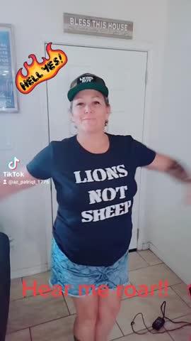 Lions Not Sheep OG Hat (Camo Trucker Hat) - Customer Photo From Lesley Taylor