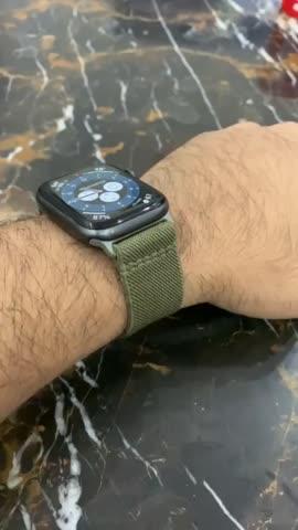 Apple Watch Band for 44mm / 42mm Lite Fit by Spigen for Models 6/SE/5/4/3/2/1 - Khaki Green - AMP02288 - Customer Photo From Asfand Arsalan