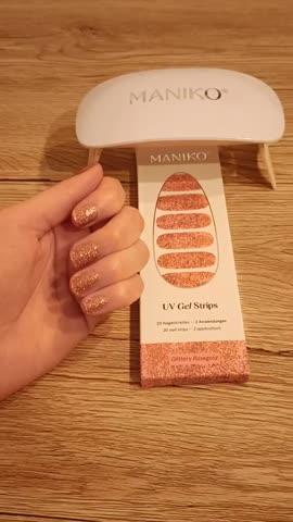 Glittery Rosegold UV - Customer Photo From Johanna