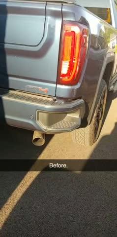 4" Cat Back Exhaust 2020-2021 Chevy Silverado / GMC Sierra 2500/3500 6.6L, T304 SS - Customer Photo From Paul H.