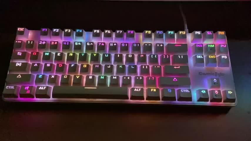 Cosmic Byte Firefly TKL Per Key RGB Mechanical Keyboard Upgraded with Swappable Switches - Customer Photo From AYUSH SUNWAR