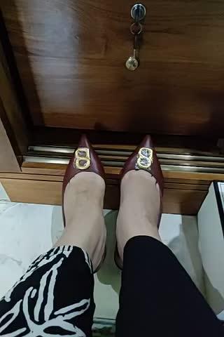 Kylie Mid Heel Shoes - Bordeaux - Customer Photo From Yunita Ekawati