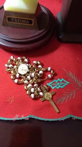 Personalized St Benedict Rosary - Customer Photo From Hedy Cayton