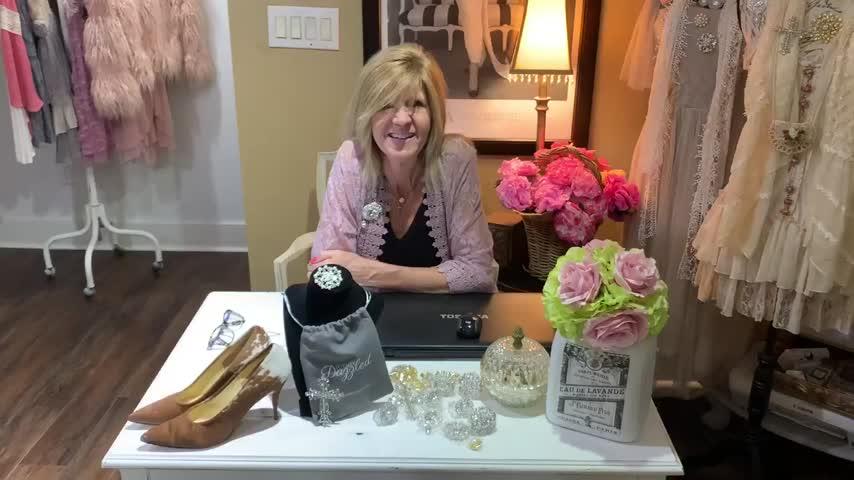 10 Piece Mixed Pack Gold with Pearl and Clear Rhinestone (10pcs/pkg) - Customer Photo From Teresa Greene