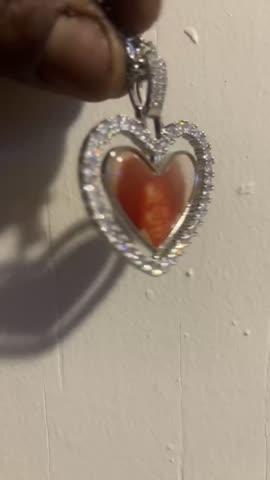 3D Spinning 2-Faced Custom Picture Pendant - Customer Photo From DeQuarius F.